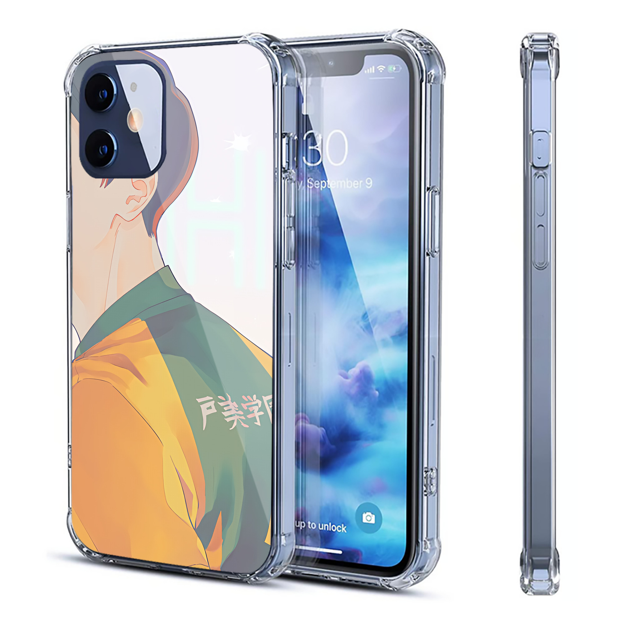 （画像用） ハイキュー!! Haikyu!! 【iPhone 12シリーズ対応】透明スマホケース（クリアソフトケース）